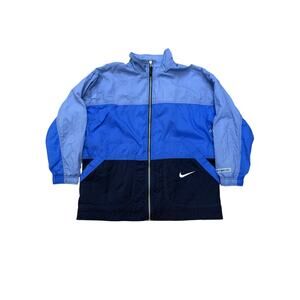 Vintage NOS 90s Nike White Tag Full Zip Windbreaker Colorblock Womens Size L